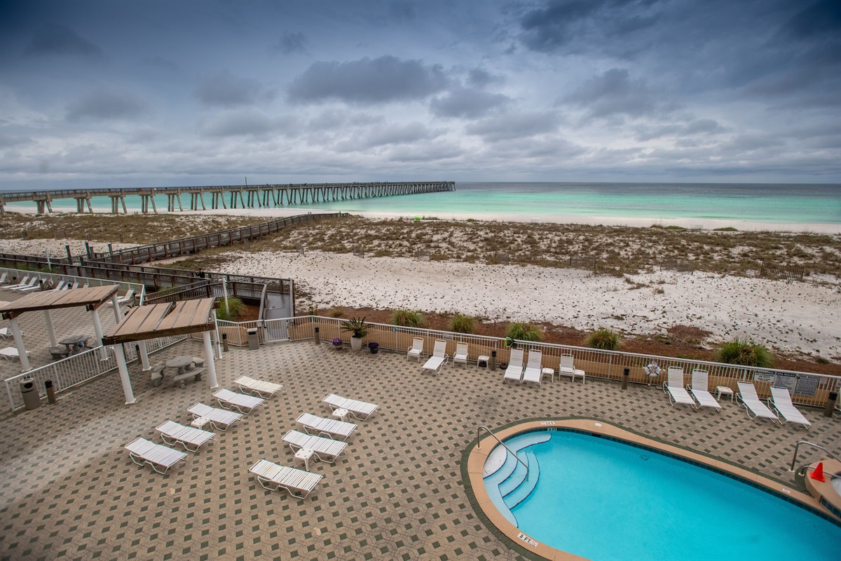 Navarre Beach Fishing Pier is conveniently located steps away