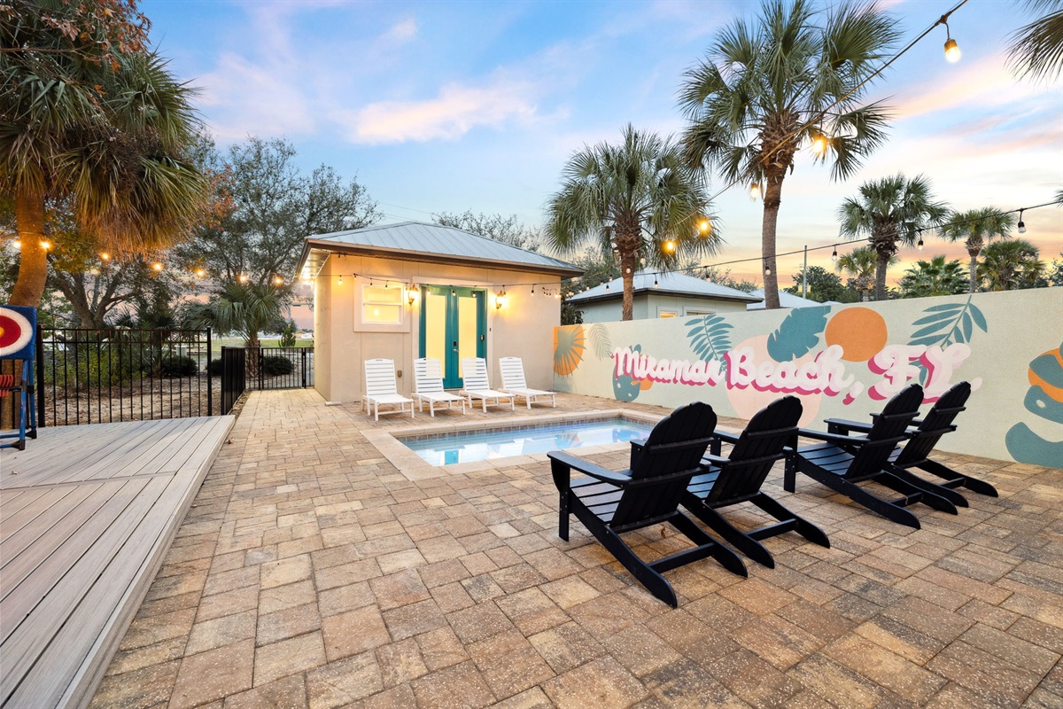 From lounging under the sun to cooling off in the pool and retiring to your private suite, this home offers the perfect combination of relaxation and privacy.