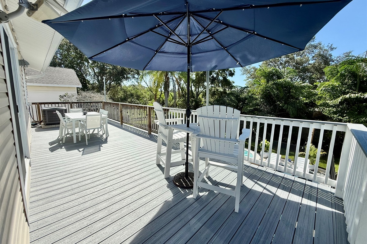 Catch some rays or enjoy the shade — this terrace has space for everyone.
