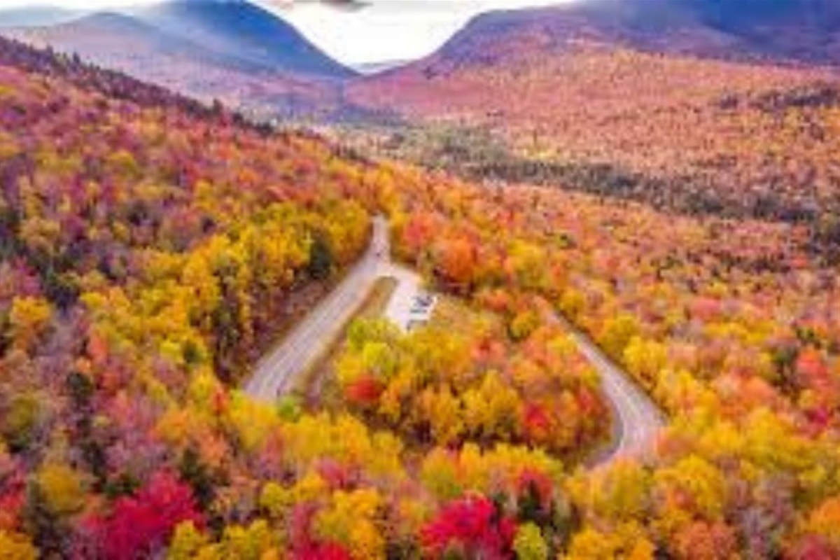 The Kancamagus highway has some of the most beautiful views in all of New Hampshire in the the fall season! 