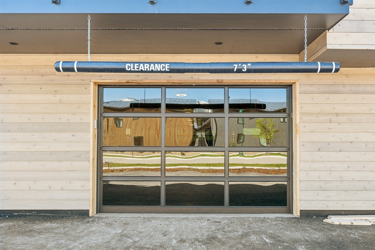 Covered parking garage for your convenience