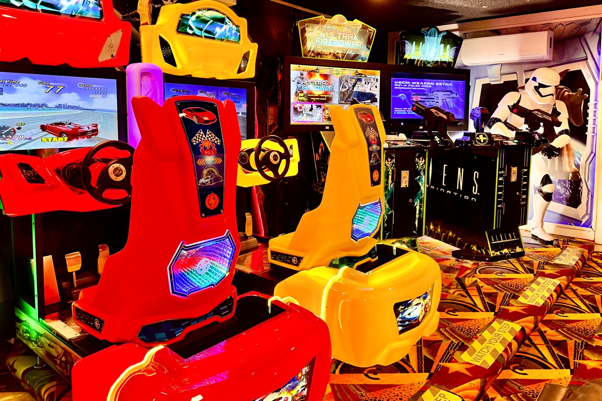 Welcome to Amazing Disney Star Wars Villa - Calling all Arcade Heros! We’ve got Aliens, Paradise Lost, Outrun - come join the fun!