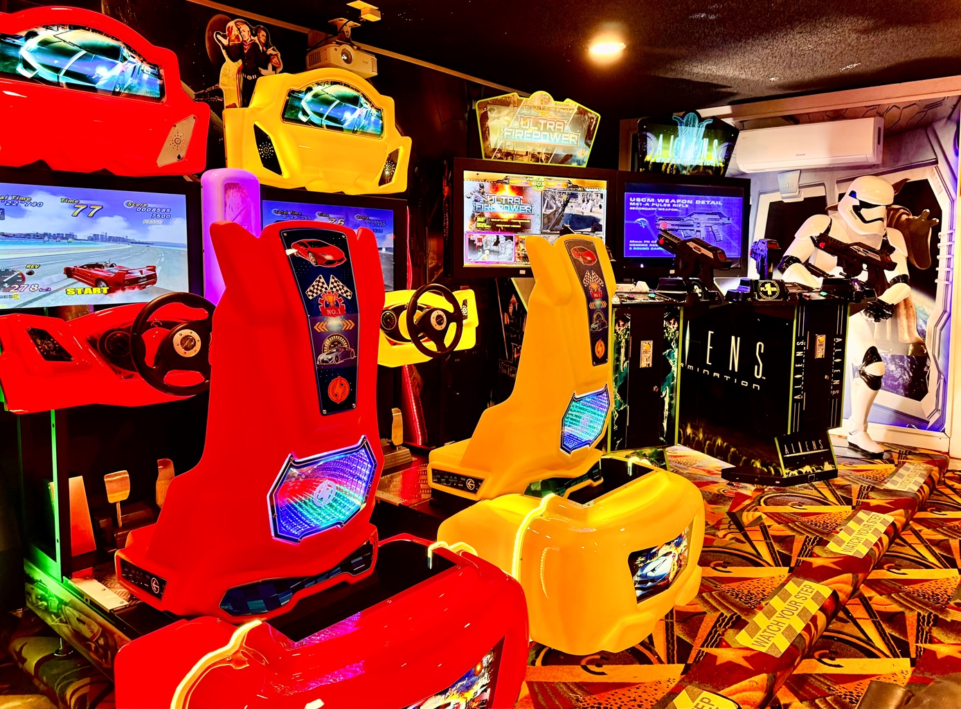 Welcome to Amazing Disney Star Wars Villa - Calling all Arcade Heros! We’ve got Aliens, Paradise Lost, Outrun - come join the fun!