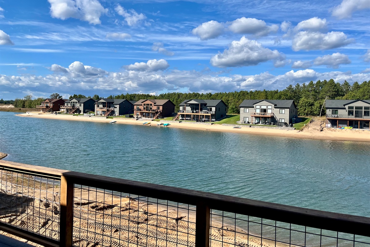 View from upstairs balcony