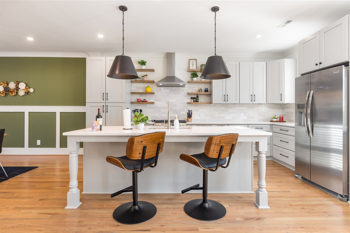 An open-plan layout is perfect for socializing