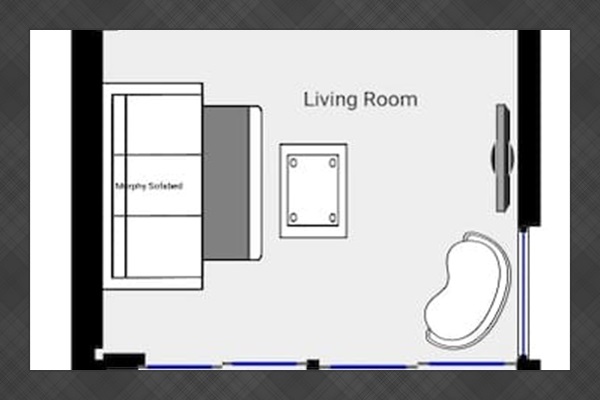 Casa Capistrano Condo 5 (Loft bedroom)ft bedroom (7' ceilings) and King Murphy Bed in the living room.