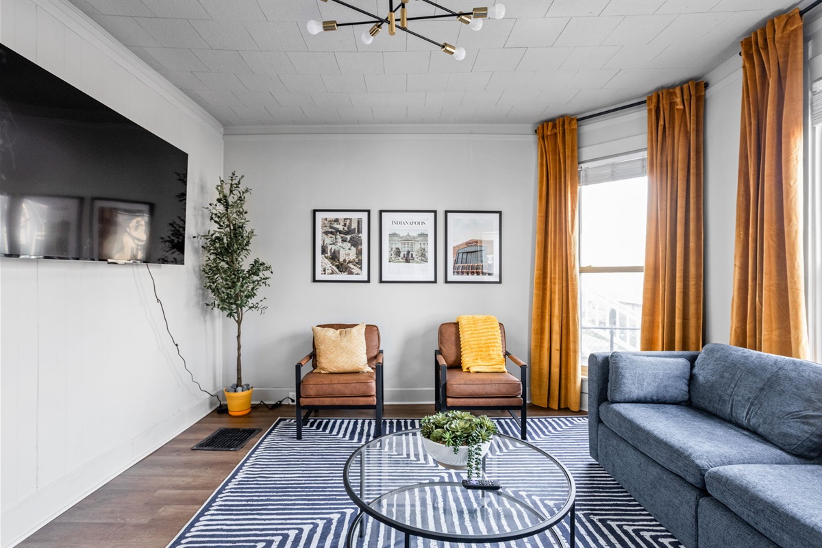 Enjoy company or relaxation in the living room.
