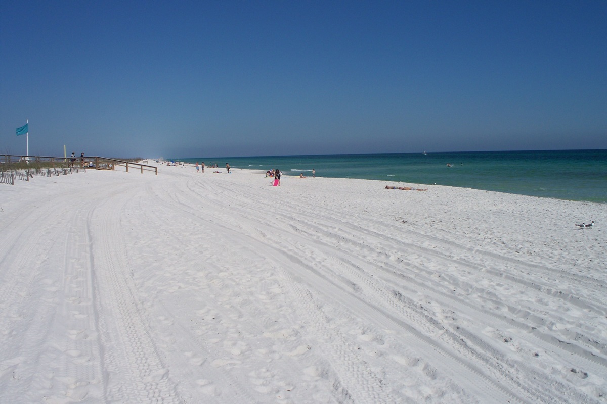 Miles and miles of beautiful white sandy beaches!