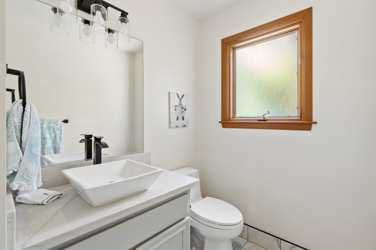 Start your day right in this clean, modern space.