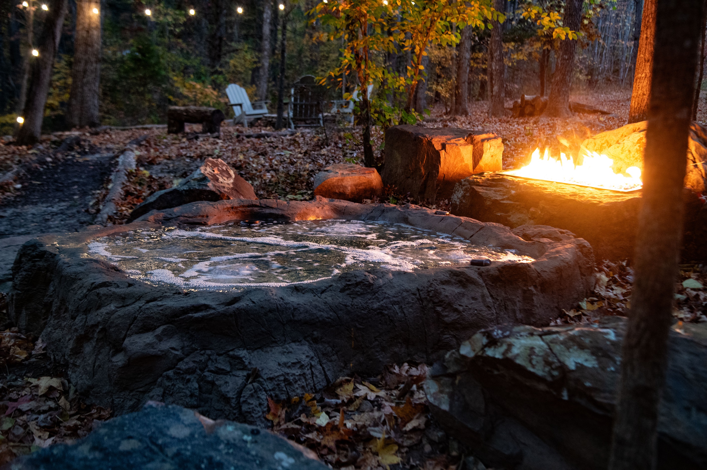 Warm Boulder Hot Tub