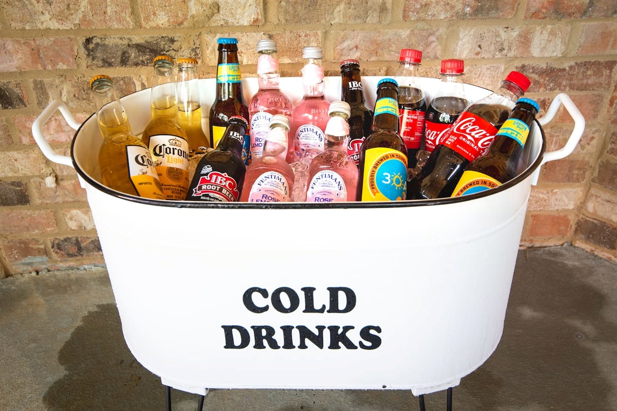 GRILL and CHILL - cool off your favorite beverages for a relaxing picnic or party on our back patio 