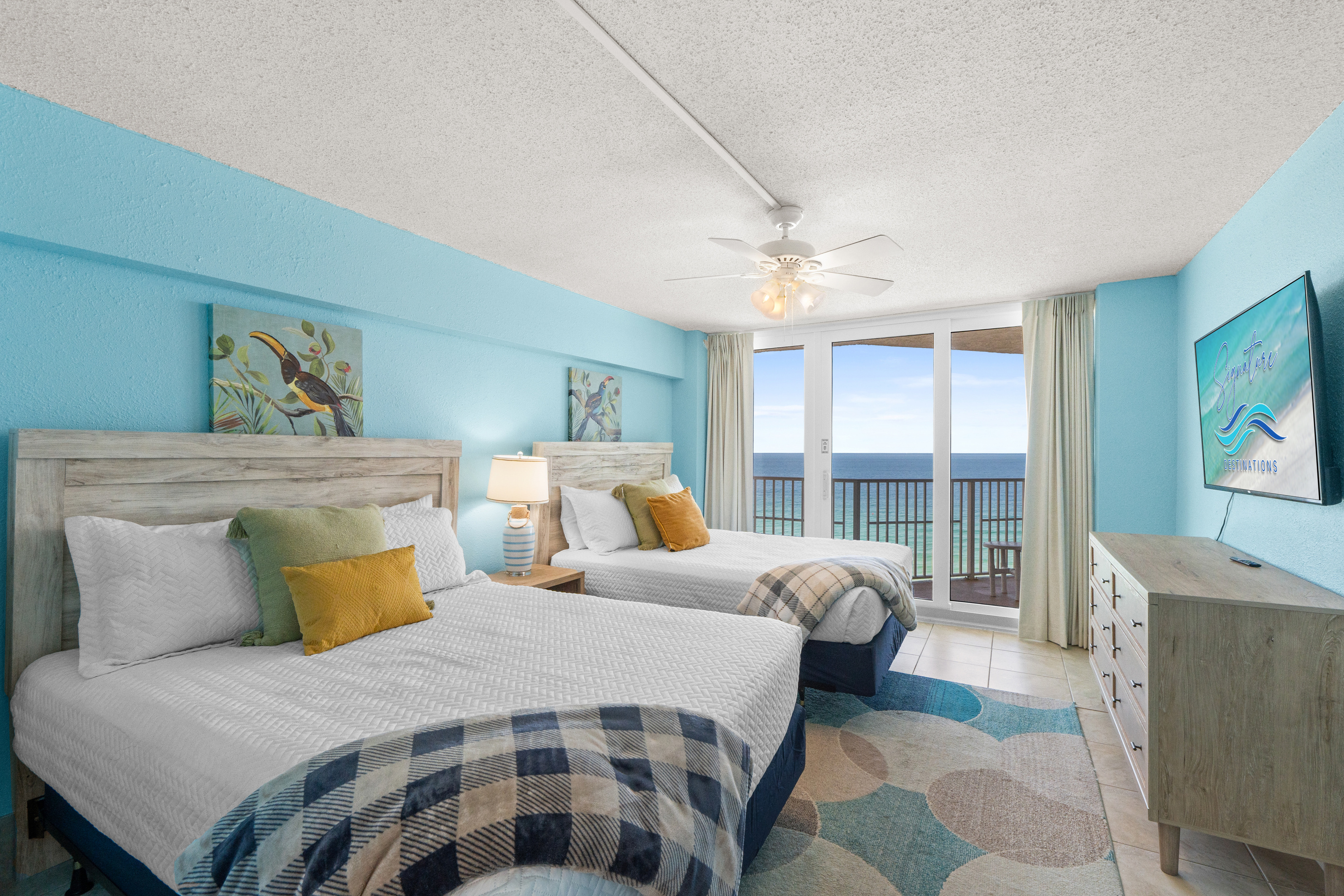 Bedroom 2 with two queen beds
