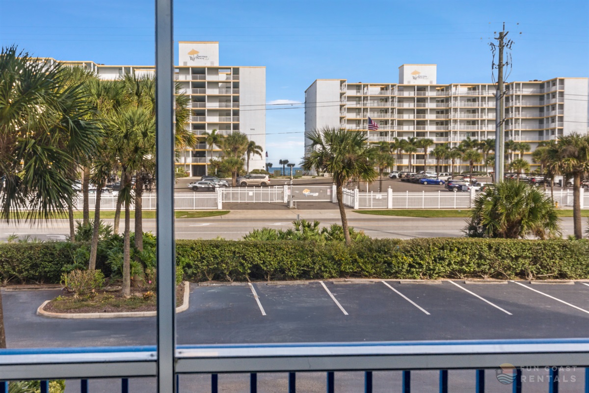 East-Facing Balcony View with Screen