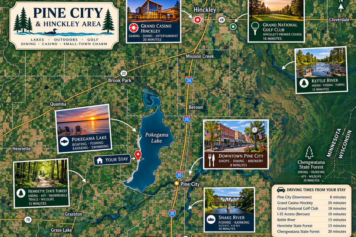 So much to do just a short drive from the house