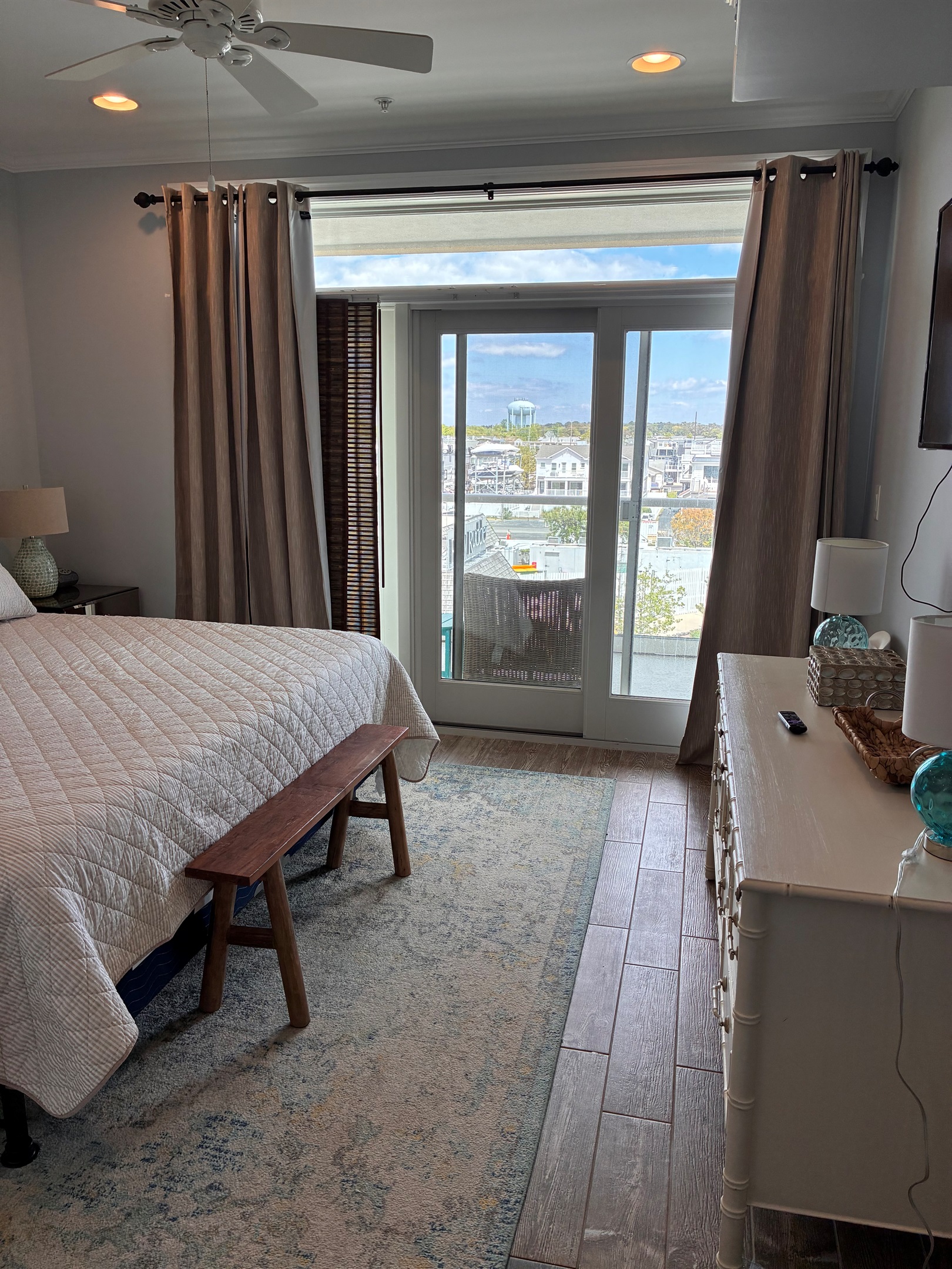 Bedroom 2 with King bed and access to Balcony