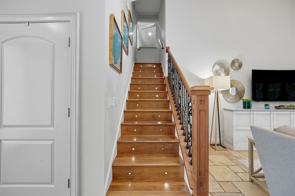 Stairs to the second level