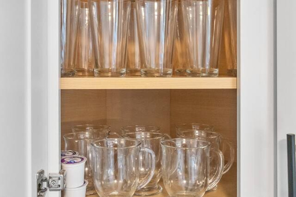 Sets of glasses.