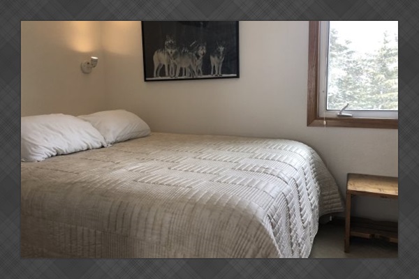 Bedroom: Full-size bed.
