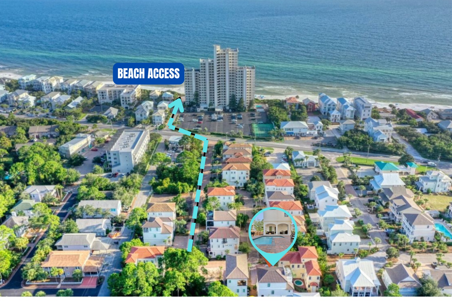 Just steps away from the Gulf of Mexico!