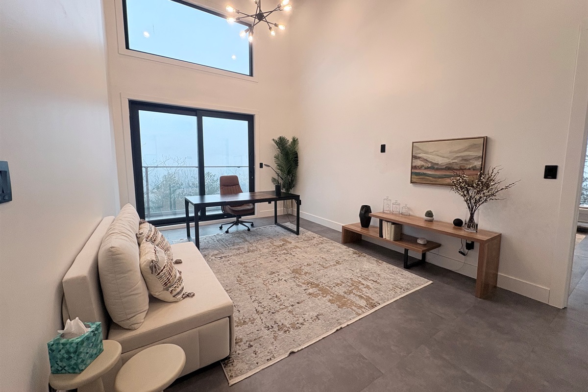 Office - 3rd Floor. - Sliding Glass Door to Balcony.