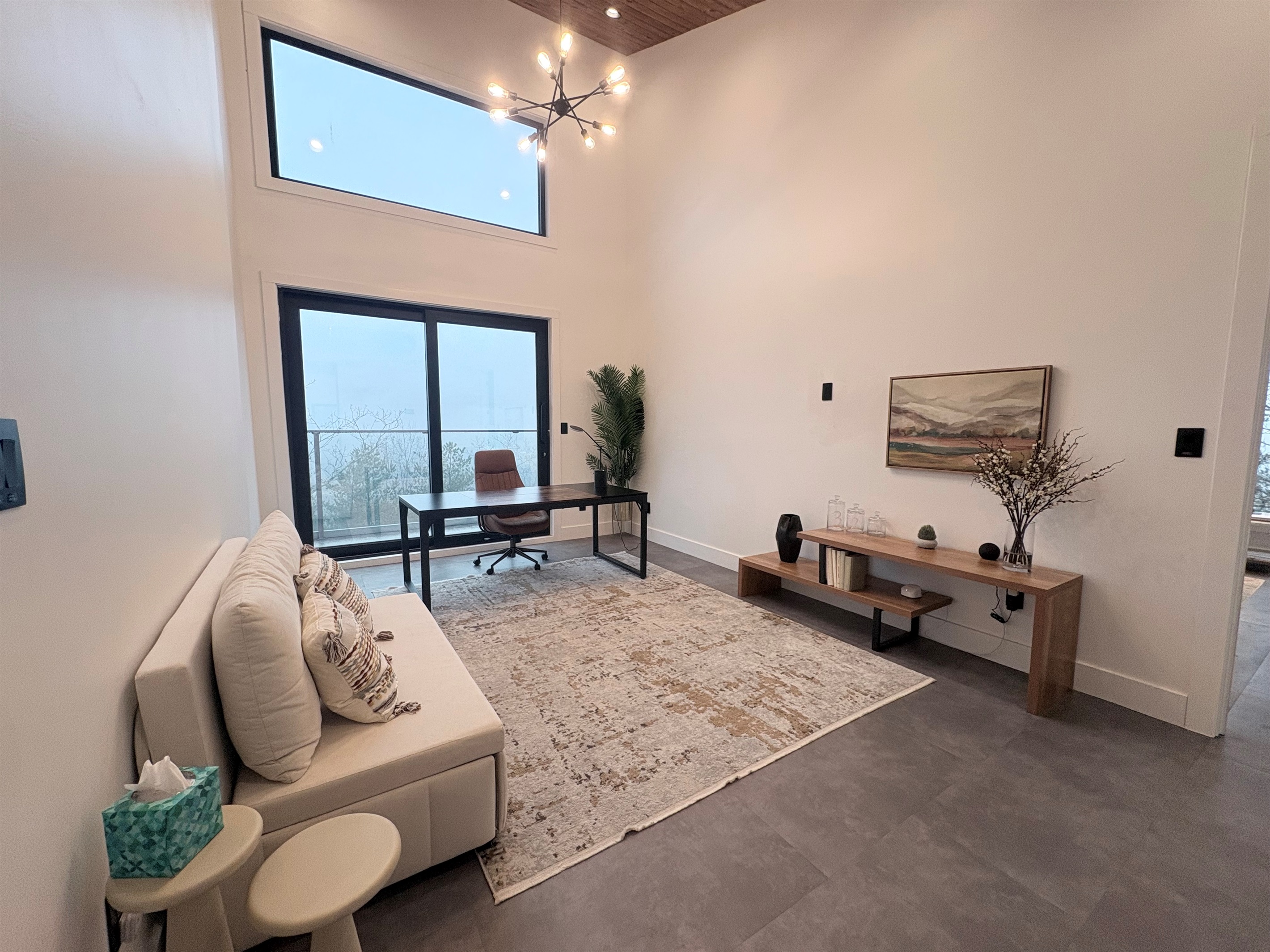 Office - 3rd Floor. - Sliding Glass Door to Balcony.