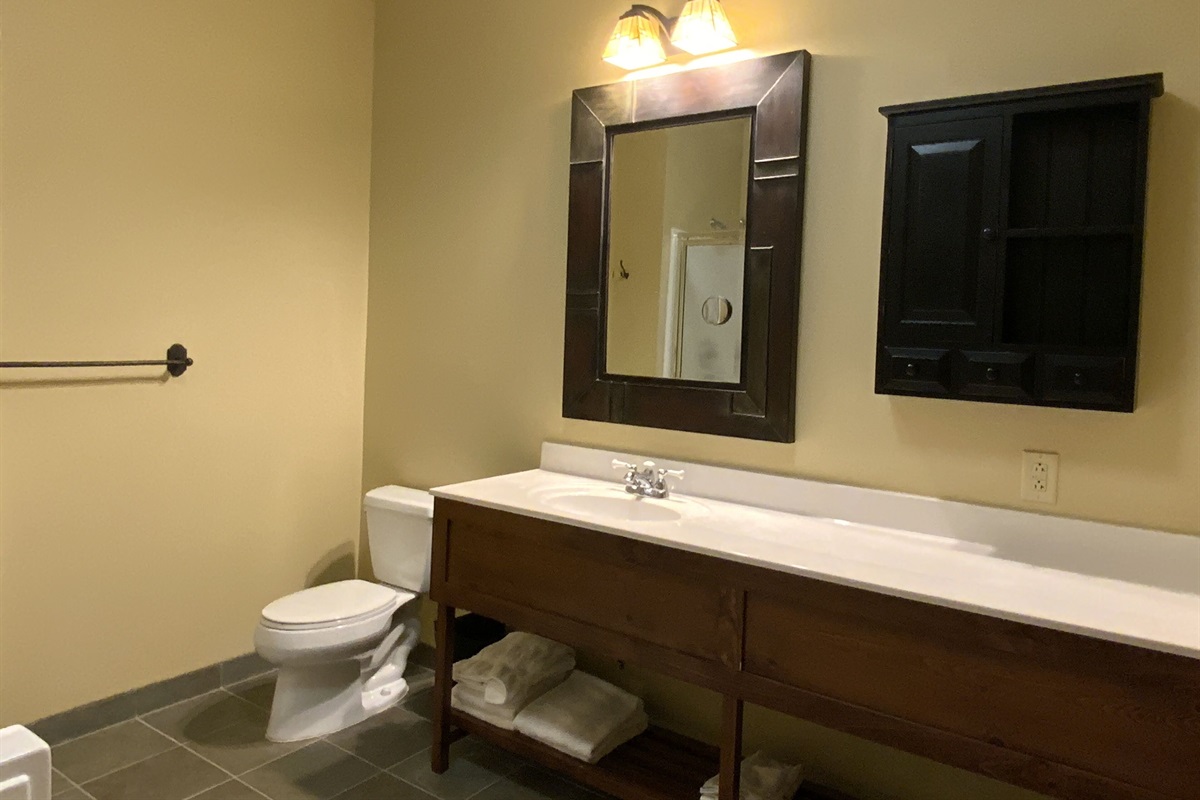 Master Bathroom with garden tub and separate shower.