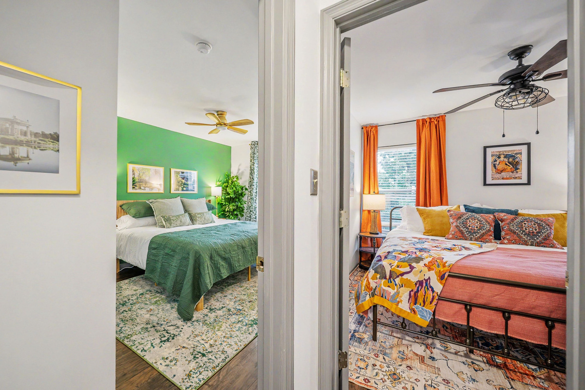 Four thoughtfully designed bedrooms each tell a unique St. Louis story.