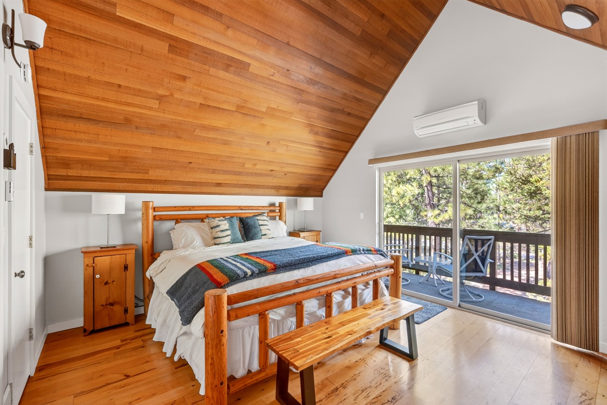 King bed with Balcony. Bedroom 1