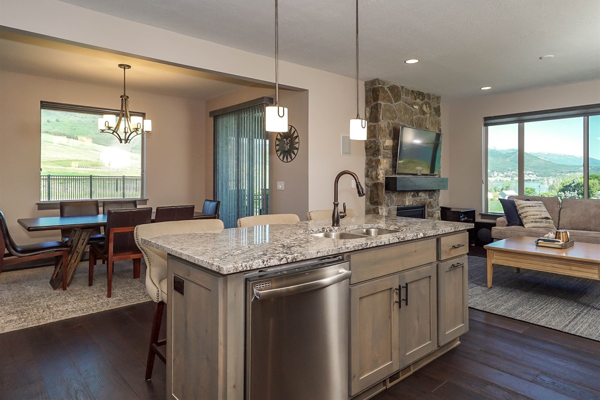 Main Level kitchen and dining