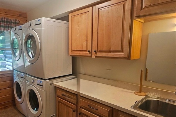 Ample laundry room
