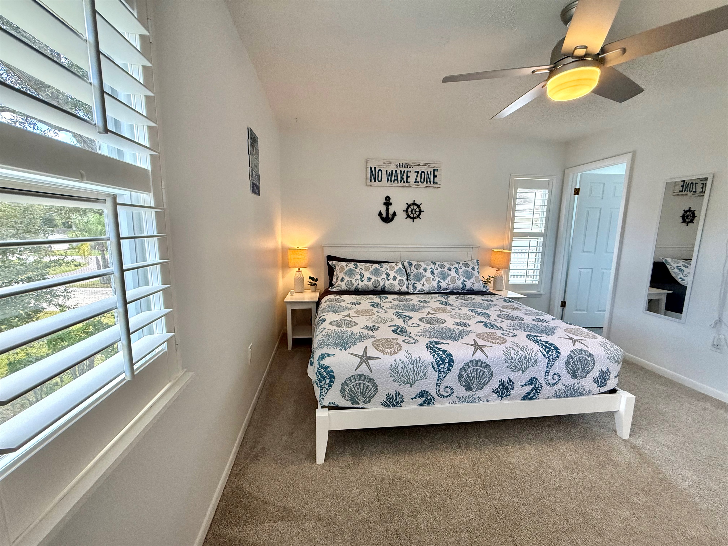 Relax in the luxurious king-size bed and wake up refreshed for another day of adventure.
