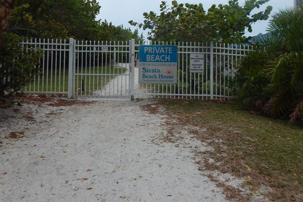 Private beach access