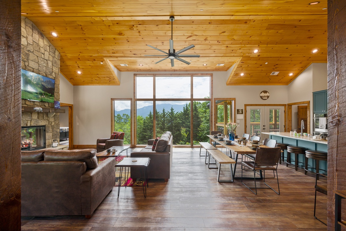 A beautiful view as you enter Firefly Haus