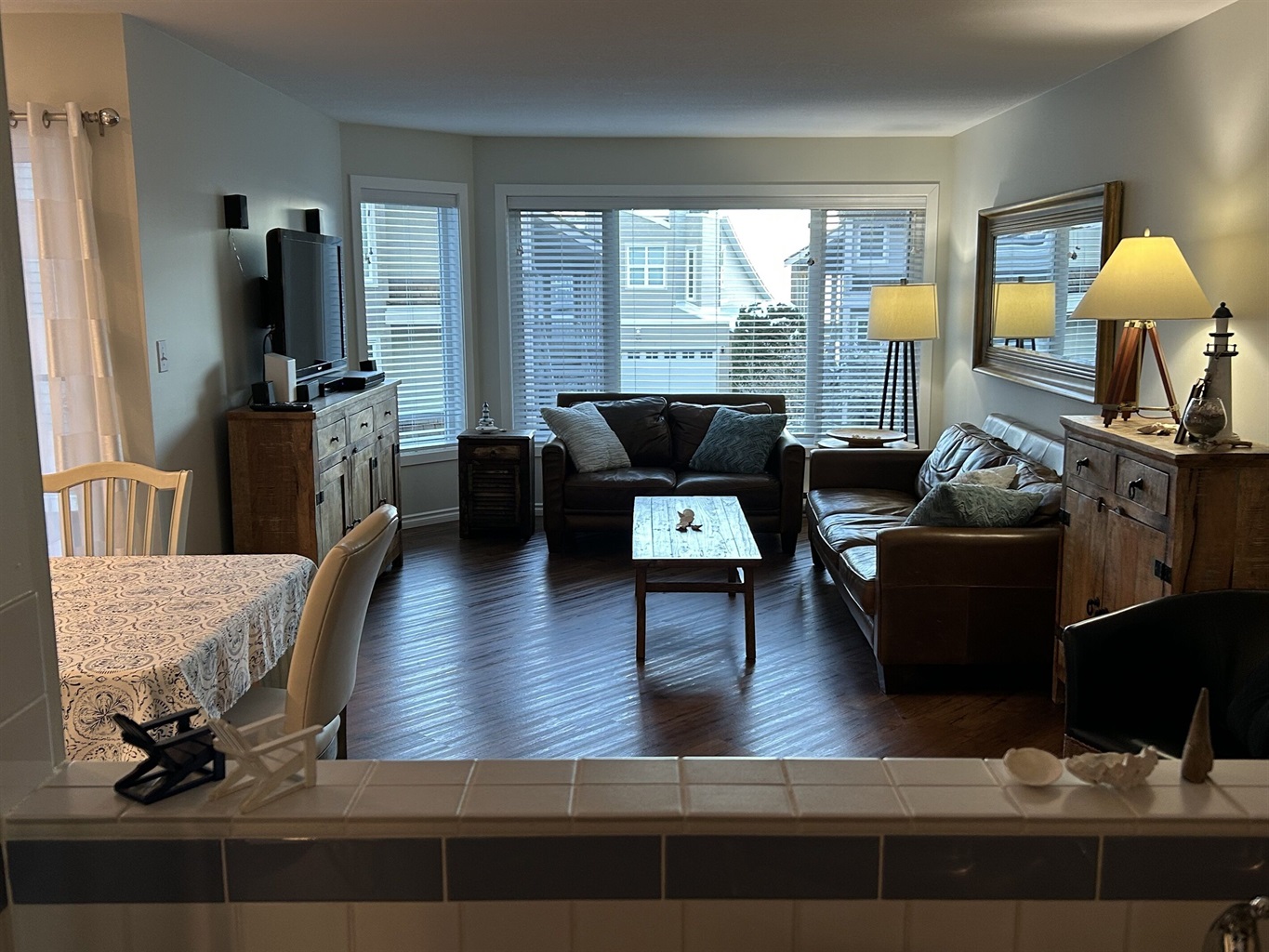 Comfy living space to put your feet up