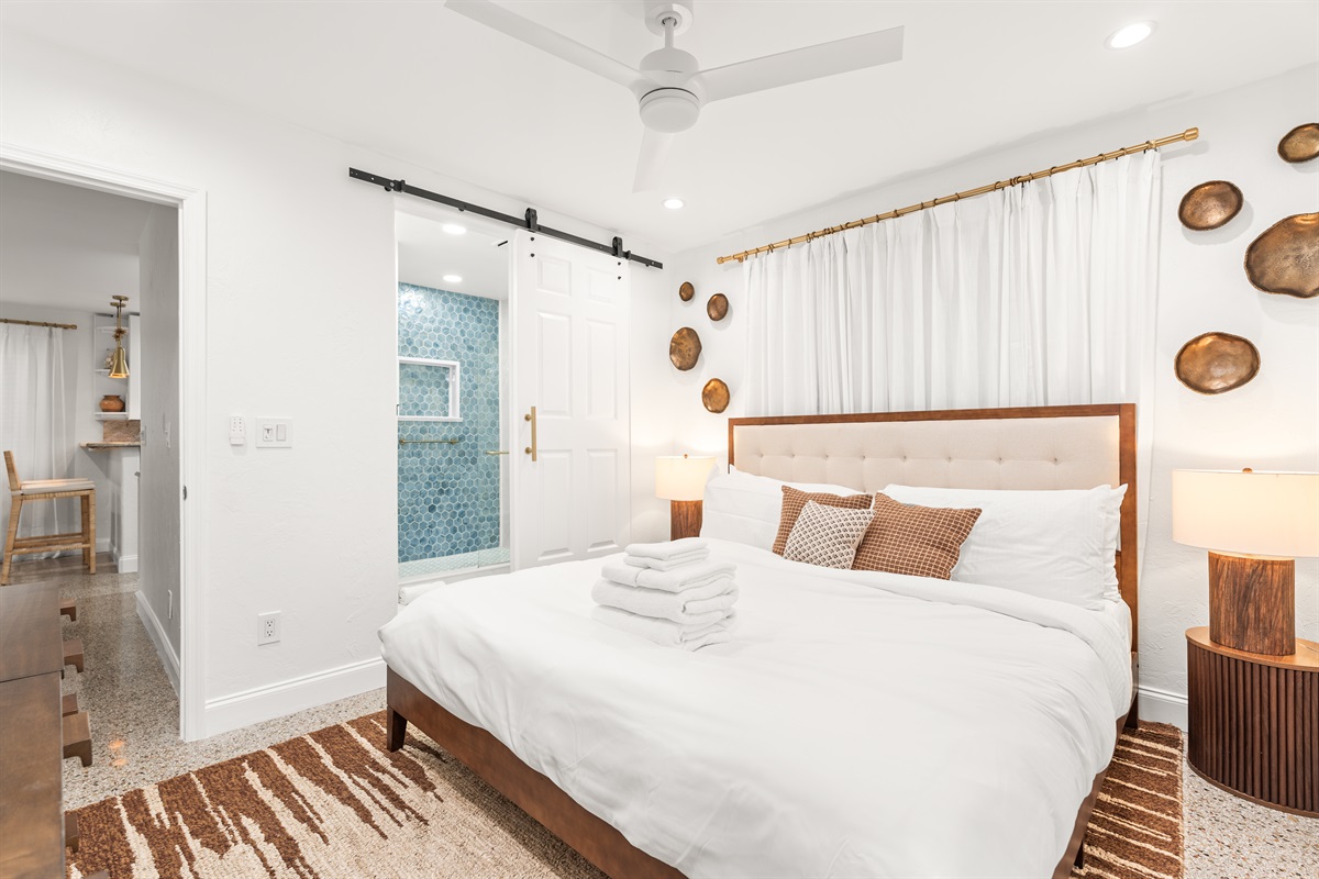 Enjoy the privacy of your own coastal-inspired ensuite - perfect for refreshing after sun-filled days.