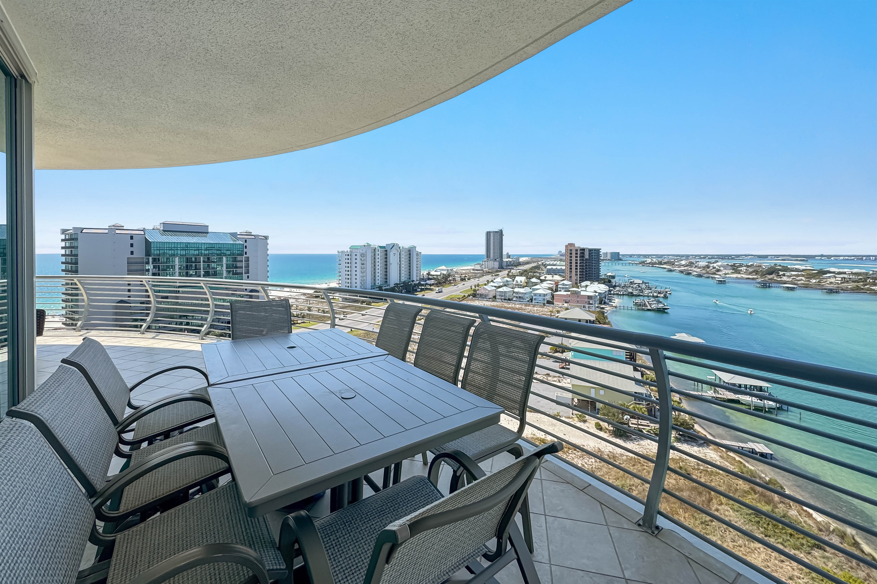 Where emerald waters meet refined coastal living. Bella Luna Luxury Condominiums offer an unparalleled waterfront experience of Ole River and Orange Beach in one.