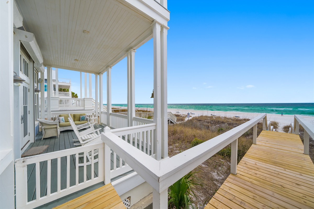View of Gulf from House