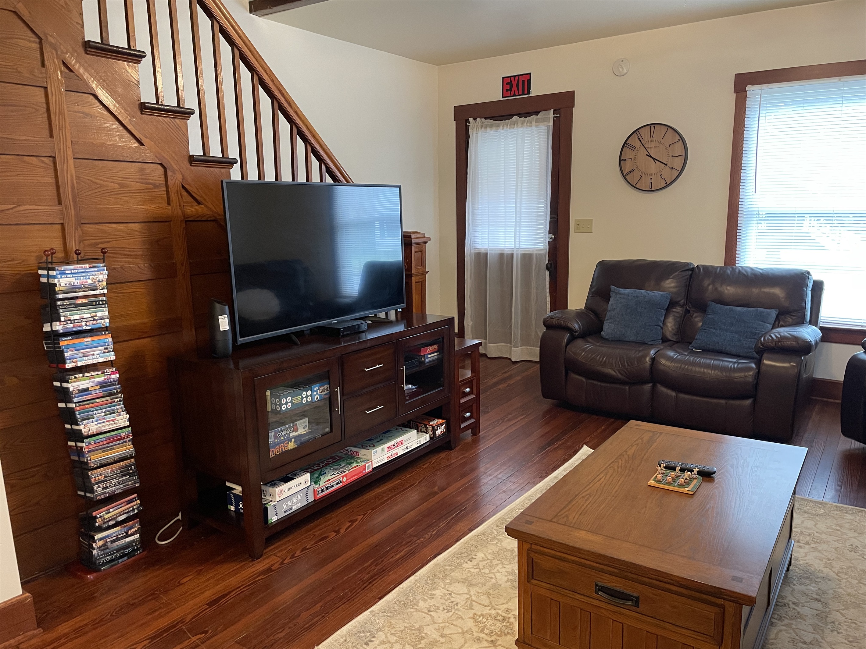 Living room with large flat screen