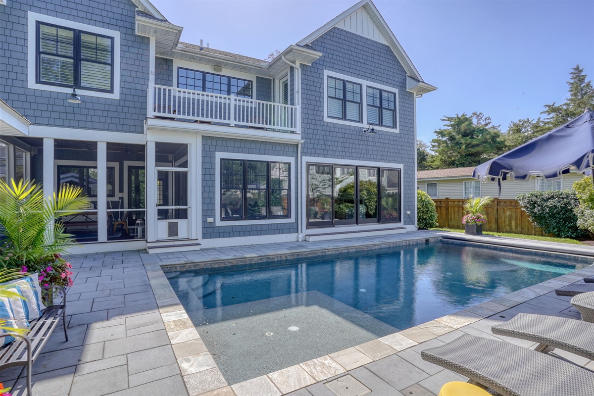 Expansive pool and deck space 