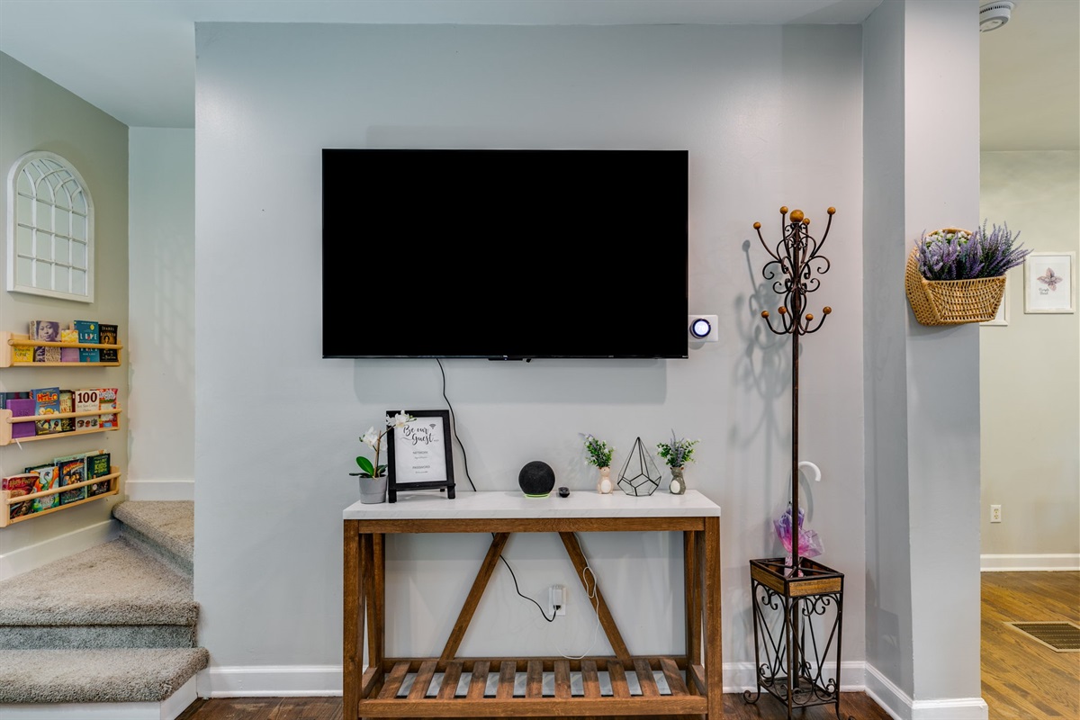 Our massive 65-inch smart TV is perfect for cozy binges, sports marathons, or streaming your favorite shows in style. Pop some popcorn, sink into the couch, and let the entertainment take over.