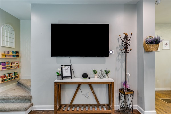 Our massive 65-inch smart TV is perfect for cozy binges, sports marathons, or streaming your favorite shows in style. Pop some popcorn, sink into the couch, and let the entertainment take over.