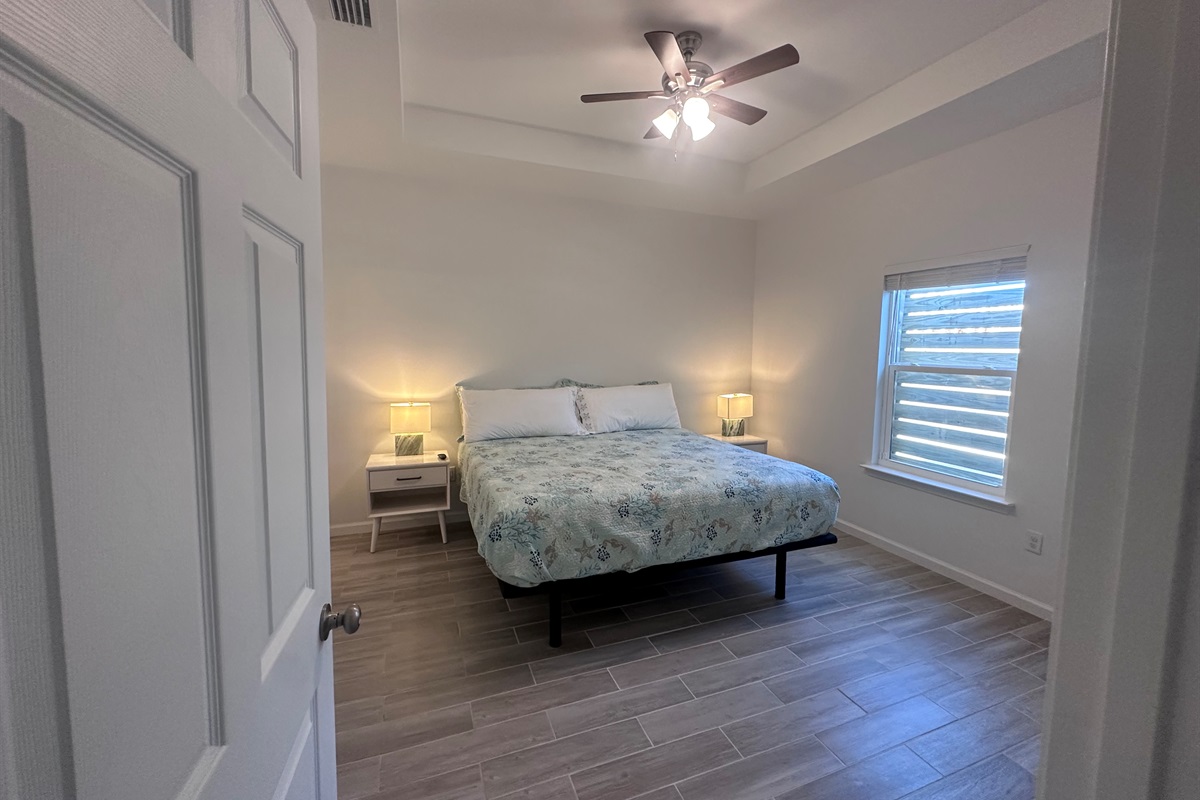 Main Bedroom with adjustable bed and en-suite bathroom