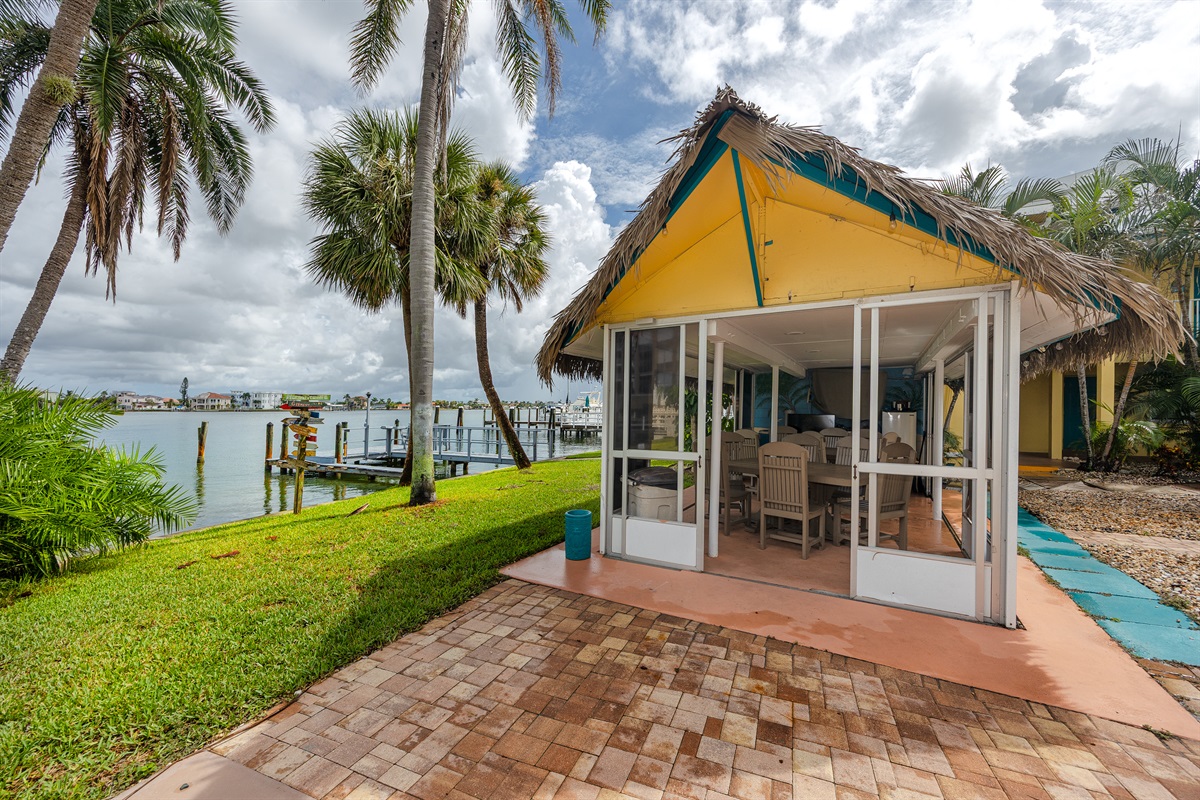 Waterfront Tiki hut