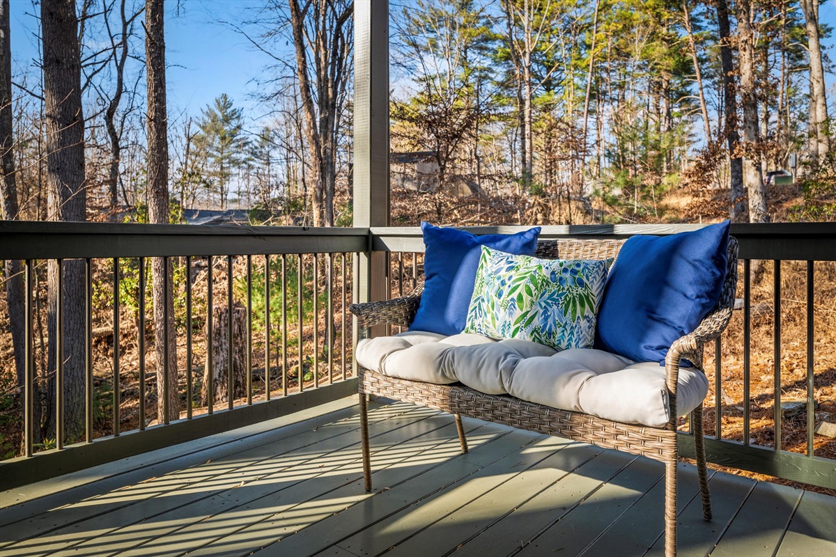 Enjoy the sunset in the outdoor balcony