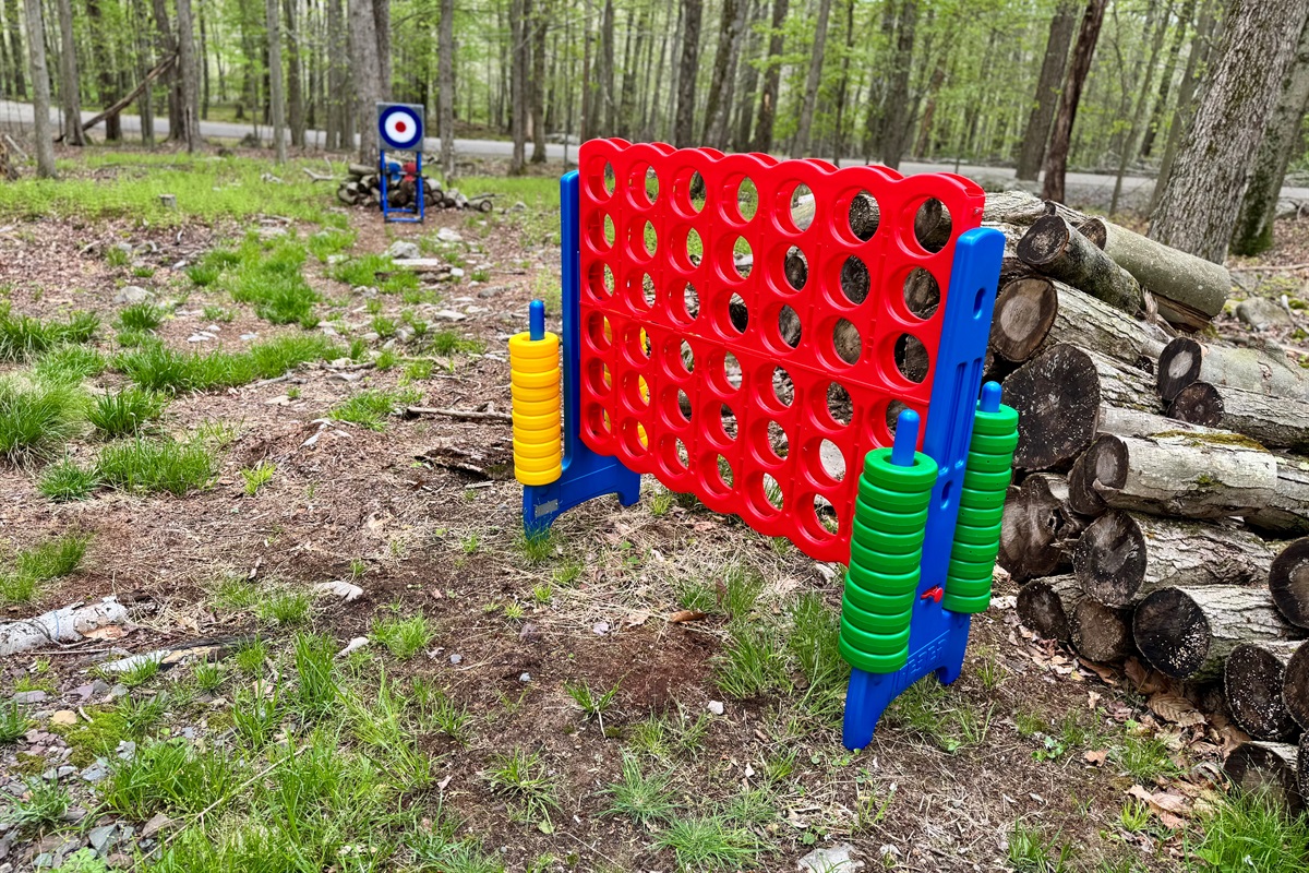 “Giant Connect Four — outdoor play for kids and adults alike.”