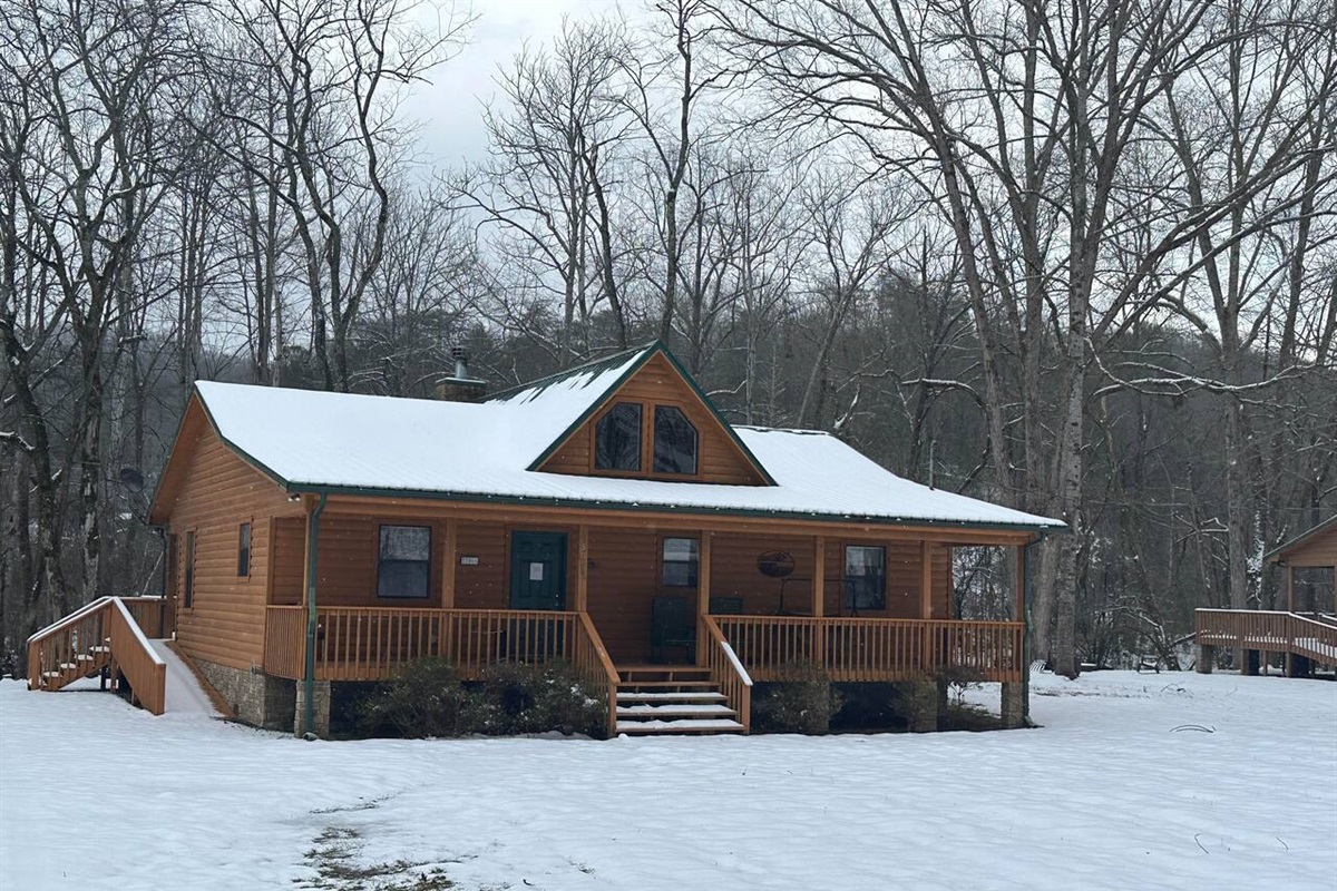 Cabin in the snow
