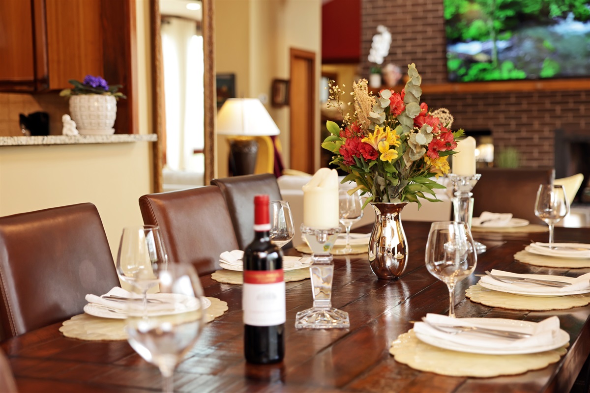 China and porcelain dishware for meals and celebrating special occasions.