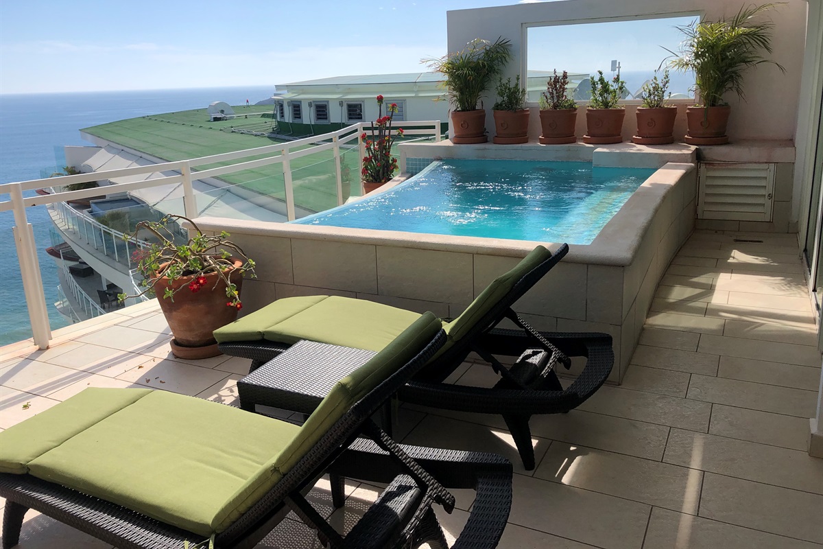 Patio, Pool and view to the right