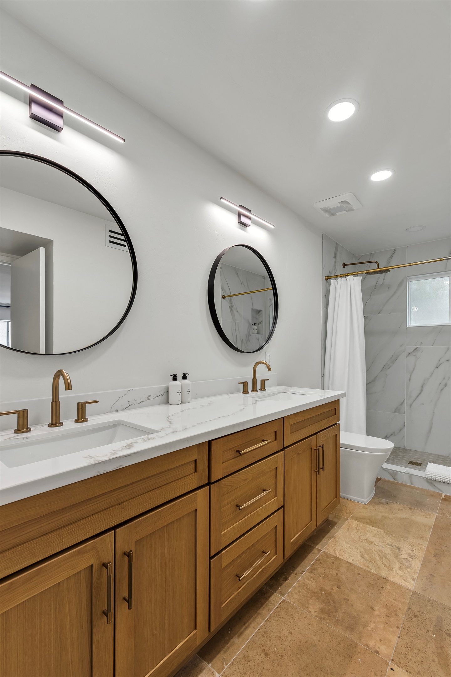 Master Bathroom with Dual Vanity