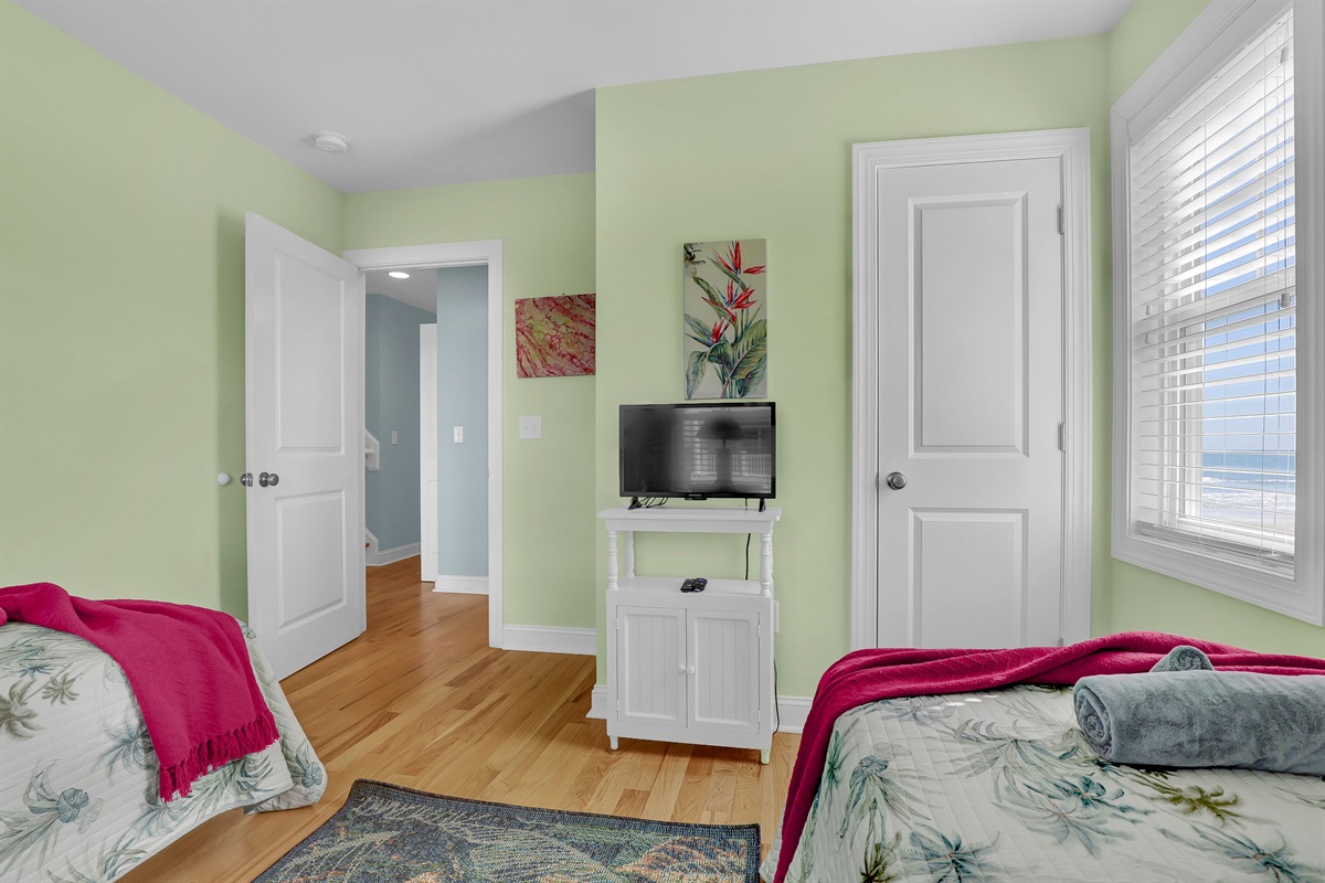 Every room is designed for comfort, featuring flat-screen TVs and ample storage.